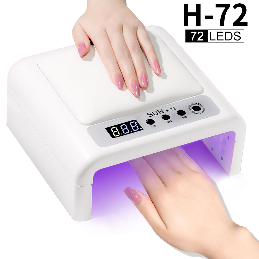 UV Led Nail Lamp For Gel Nail Polish Press On Nails Curing,  Large UV Nail Light Curing Nail Dryer With Nail Arm Rest For Nail Art Nail Technician Salon Use