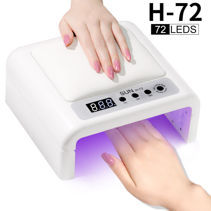 UV Led Nail Lamp For Gel Nail Polish Press On Nails Curing,  Large UV Nail Light Curing Nail Dryer With Nail Arm Rest For Nail Art Nail Technician Salon Use